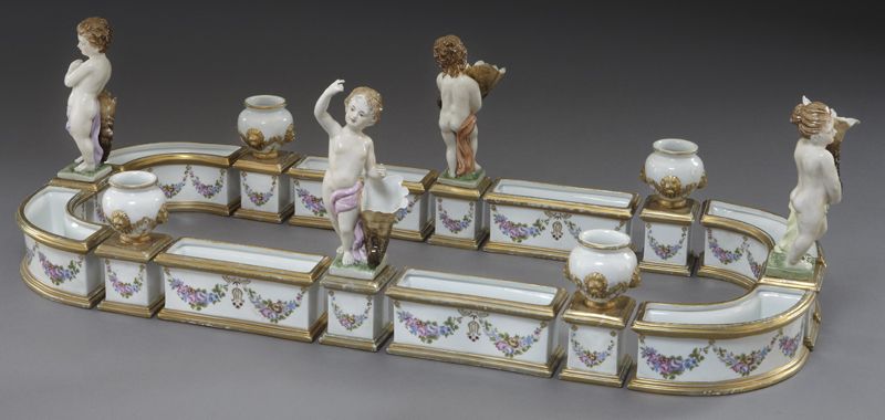 16 Pc. Dresden porcelain surtout de