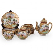 (16 PC) JAPANESE SATSUMA PORCE