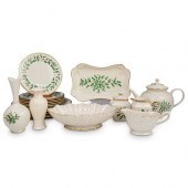 (16 PC) LENOX "HOLIDAY" PORCEL