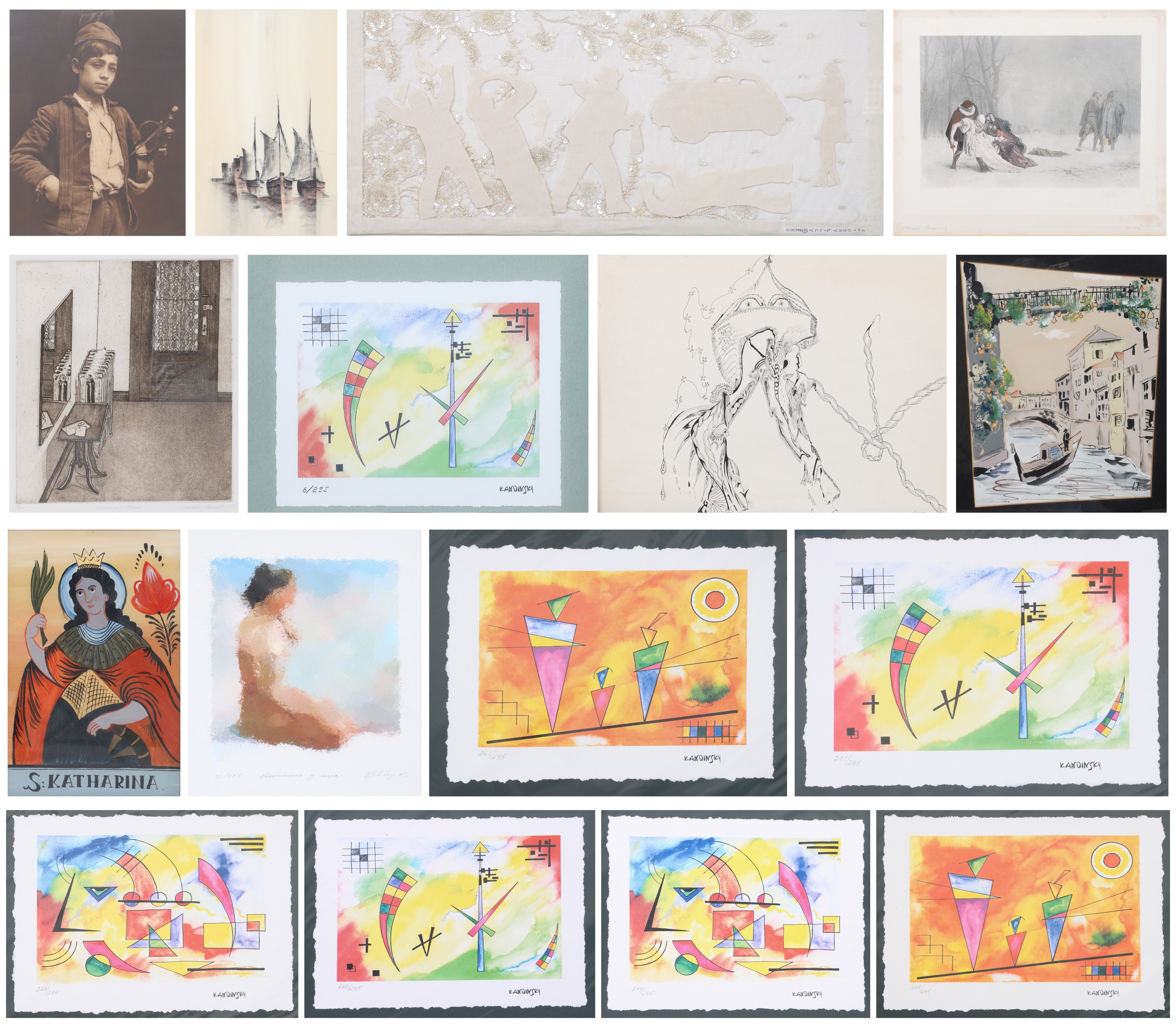 (16) Pcs assorted art, includes