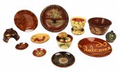 (16) Pcs Sgraffito redware pot
