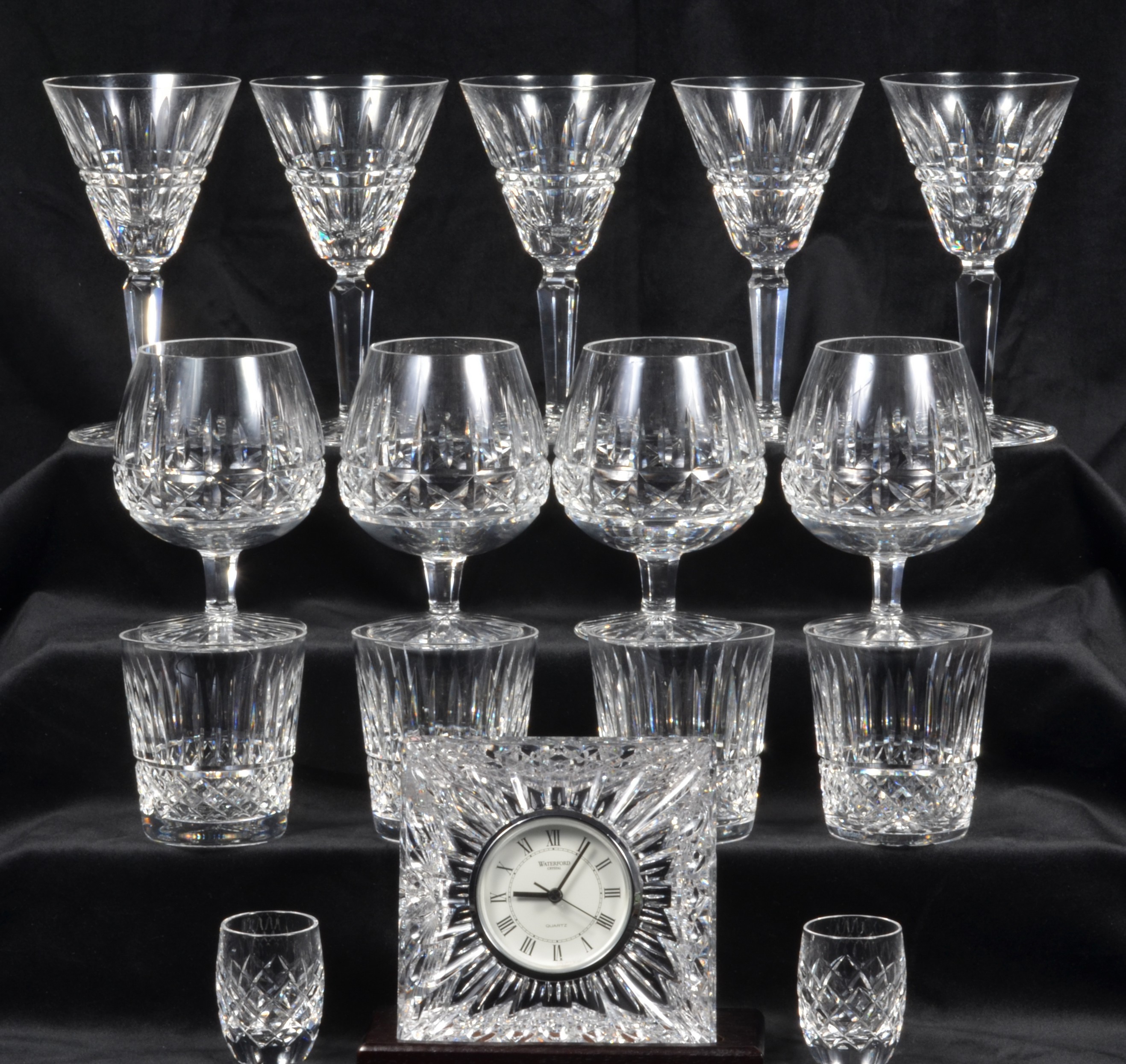 (16) Pcs Waterford crystal, c/o (4)