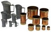 (16) PEWTER & COPPER KITCHEN M