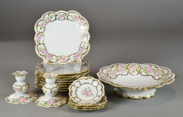 (16) Pieces Hand Painted