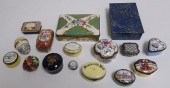 16 SMALL BOXES, LIMOGES, BILST