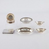 16 SMALL STERLING SILVER ITEMS