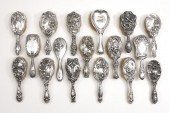 16 STERLING MOUNTED ART NOUVEA