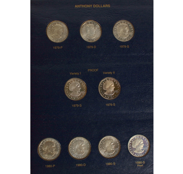 16 Susan B Anthony $1 Coins