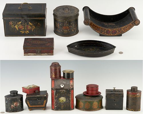 16 TOLEWARE ITEMS, INCL.