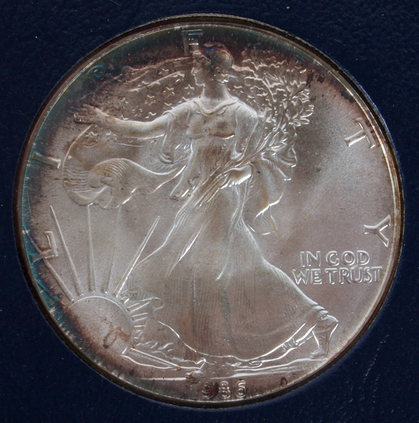 16 US Silver Eagle Coins Partial