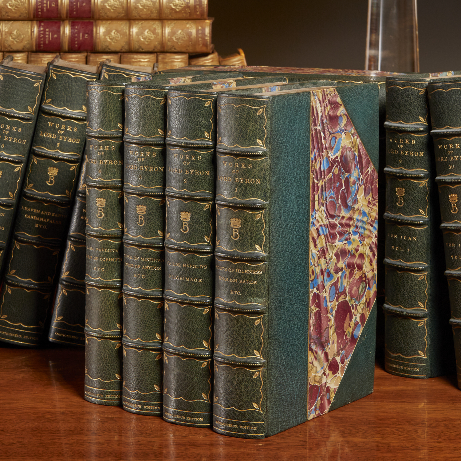(16) VOLS, WORKS OF LORD BYRON,