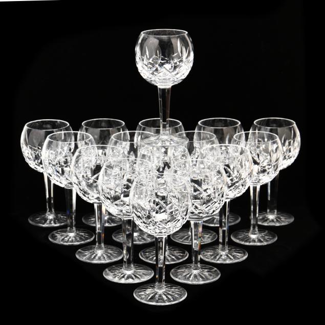 (16) WATERFORD LISMORE CRYSTAL