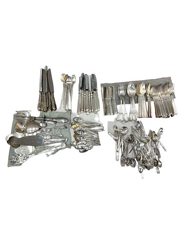 160PC LOT SILVER PLATED FLATWARE