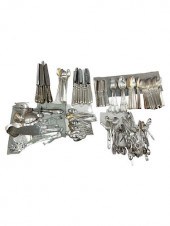 160PC LOT SILVER PLATED FLATWA