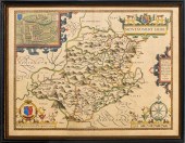 1610 HAND-COLORED ENGRAVING OF