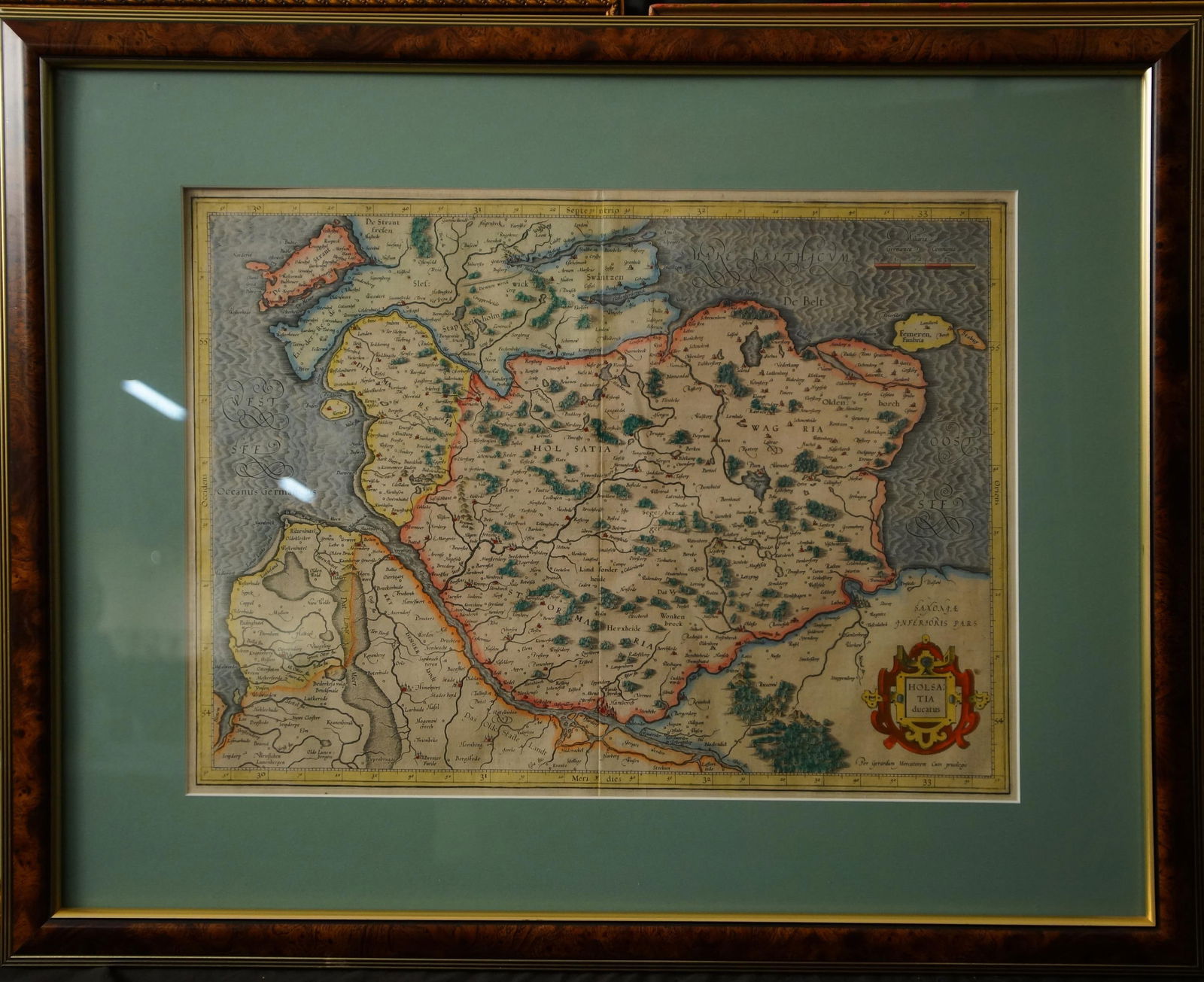 1613 MAP OF HOLSATIA DUCATUS - G.