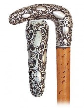 162. SILVER DAY CANE -CA. 1890