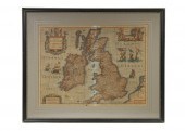1631 BLAEU MAP OF THE BRITISH