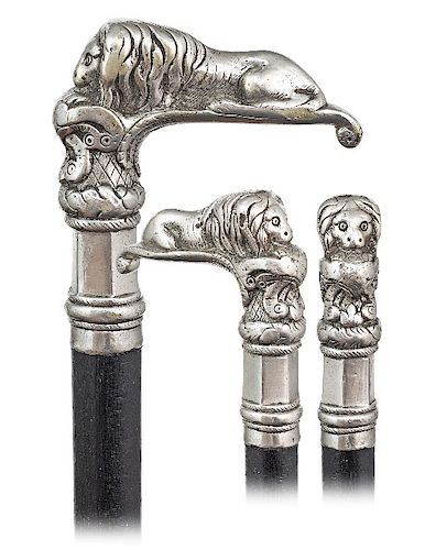 164. LION KNOBKERRIE CANE -CA. 1870
