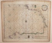 1660 MAP, DONCKER, SPAIN & FRA