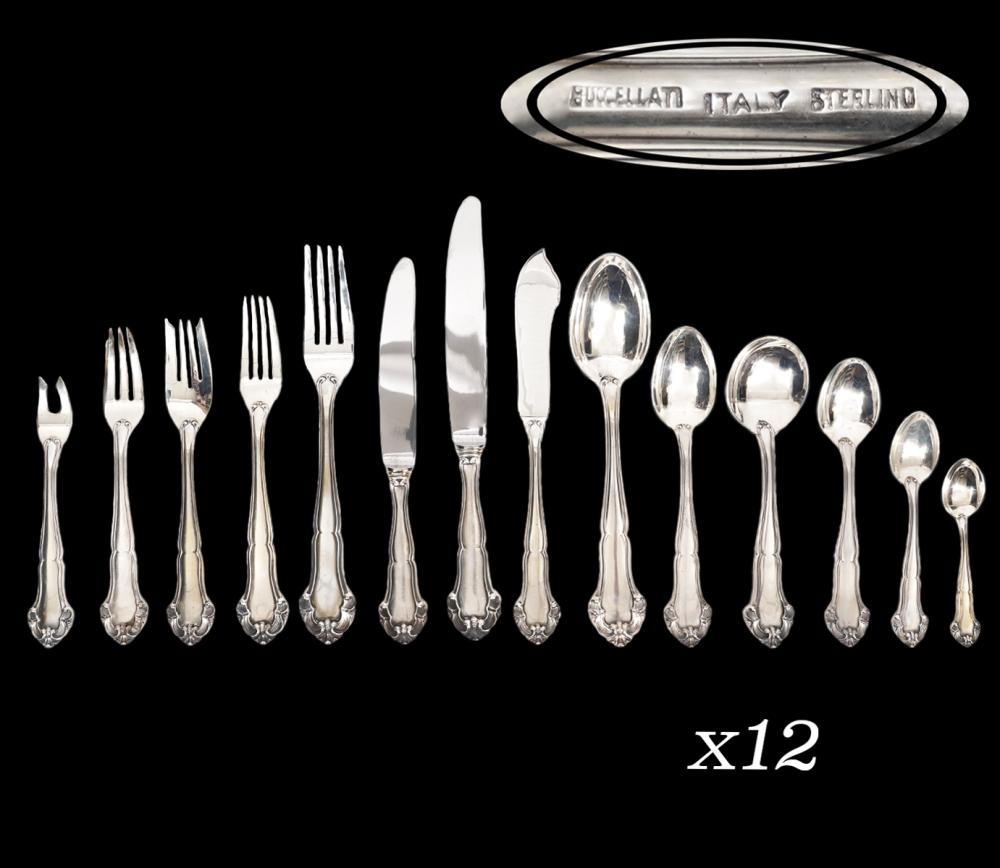 168 PCS STERLING BUCCELLATI IMP.