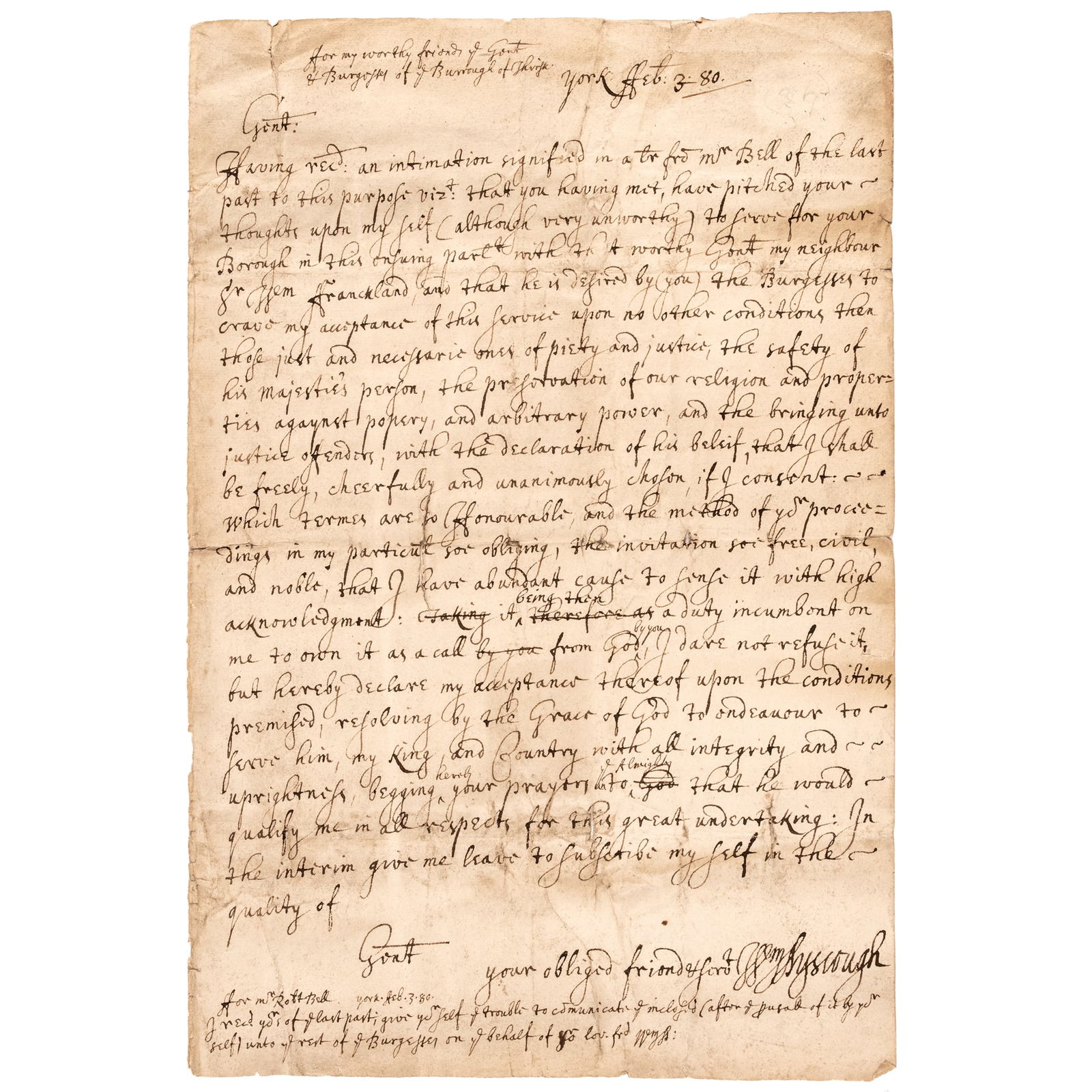 1680 WILLIAM AYSCOUGH ALS AS