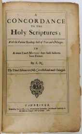 1682 A CONCORDANCE TO THE HOLY