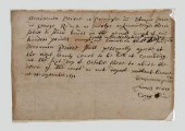 1691 Pilgrim document, nine-li