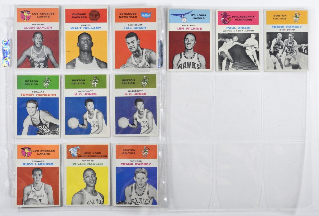 16PC 1957-58 TOPPS BASKETBALL