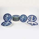 16PC CHURCHILL BLUE WILLOW TAB
