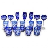 (16PC) COBALT BLUE CRYSTAL STE