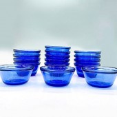 16PC HAZEL ATLAS COBALT BLUE G