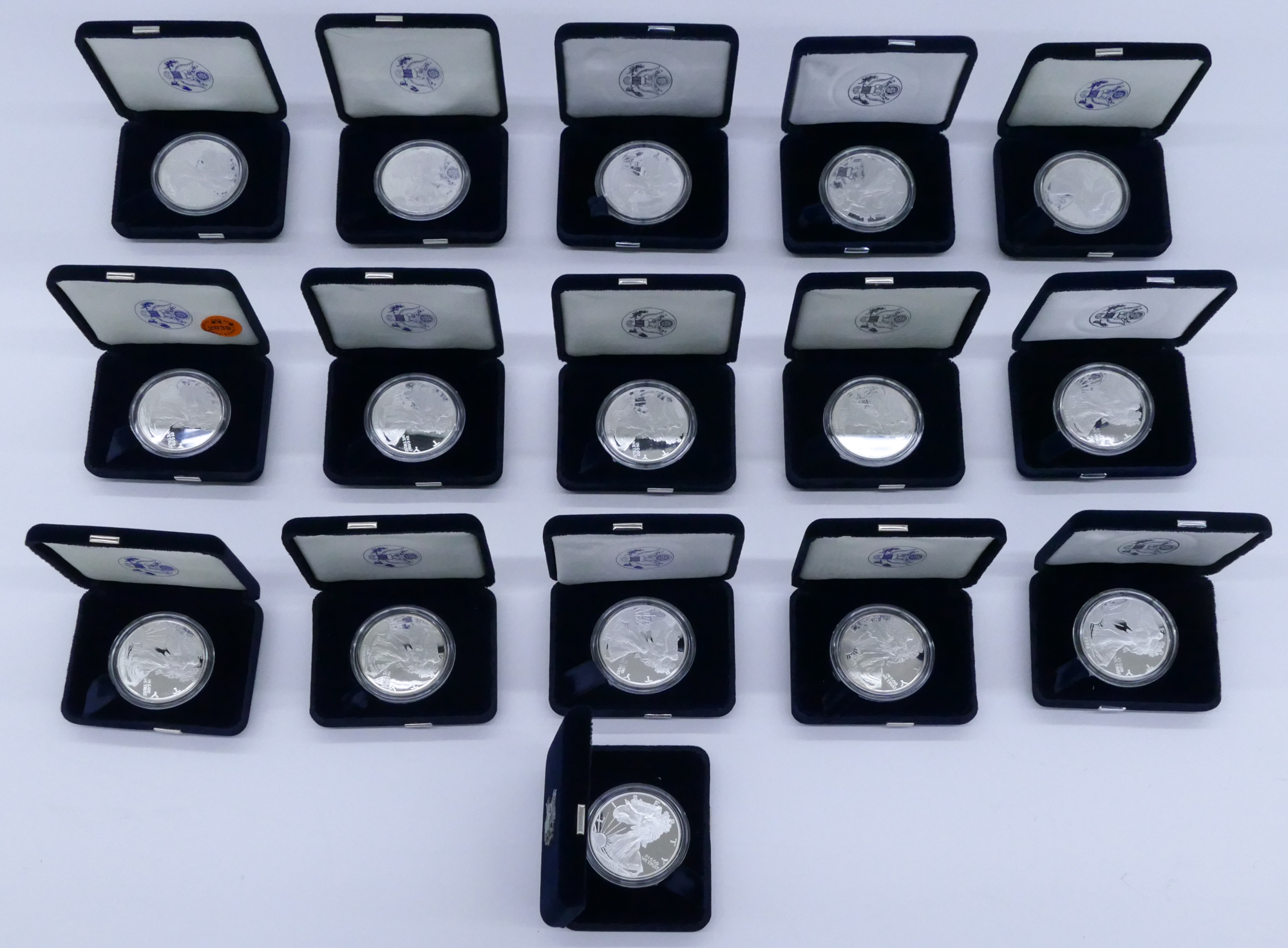 16pc US American Eagle Silver