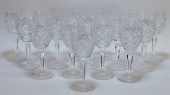 16PC WATERFORD CUT CRYSTAL WIN