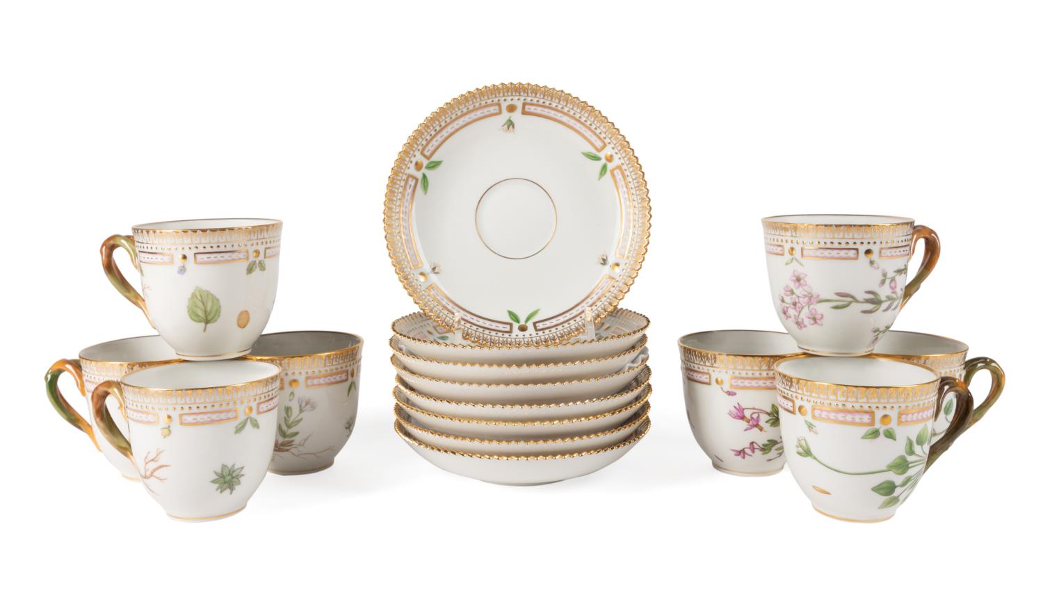 16PCS FLORA DANICA DEMITASSE CUPS &