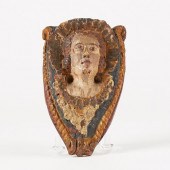16TH C. ELIZABETHAN POLYCHROME