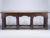 16TH C. JACOBEAN OAK REFECTORY