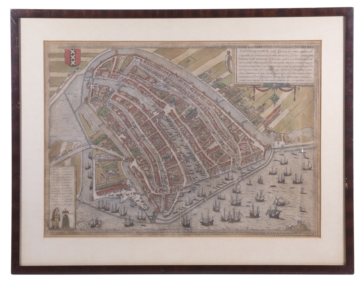 16TH C. MAP OF AMSTERDAM BY BRAUN &