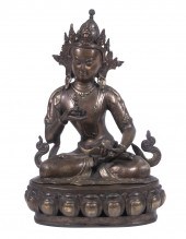 16TH C. SEATED BRONZE CHINESE