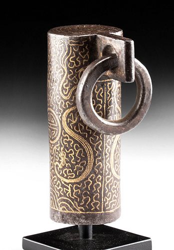 16TH C. TIBETAN GILDED IRON
