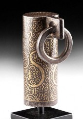 16TH C. TIBETAN GILDED IRON FI