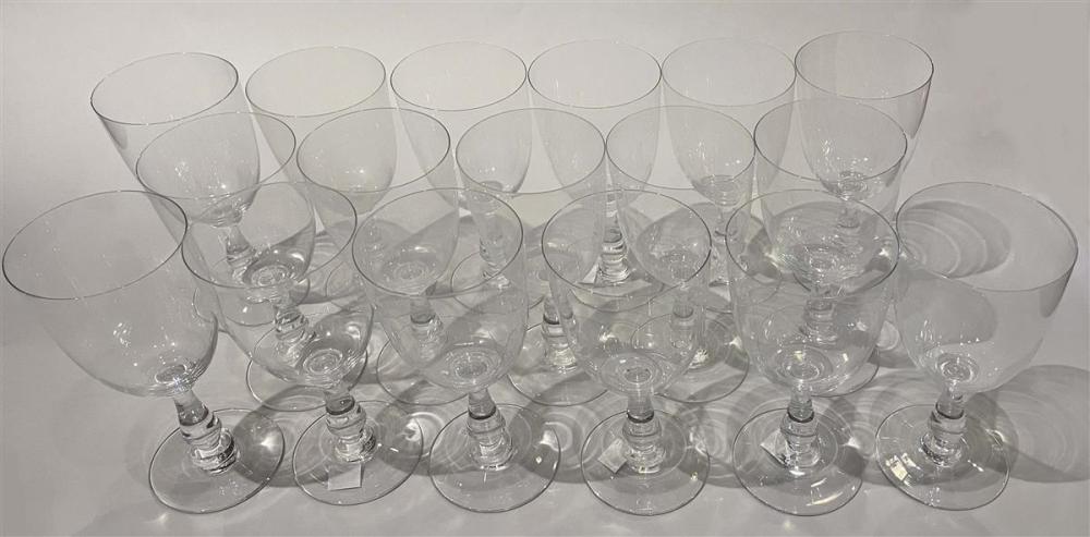 17 BACCARAT CRYSTAL GLASSES17