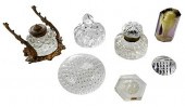 17 CLEAR GLASS PAPERWEIGHTS AN