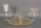 17 Fostoria engraved glass win