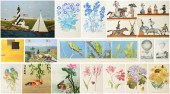 (17) Framed artworks including