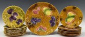 (17) FRENCH MAJOLICA FRUIT DES