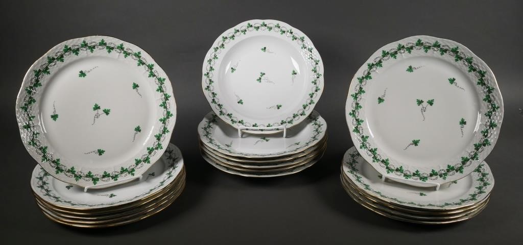 (17) HEREND PERSIL FINE CHINA