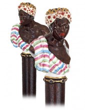 17. KPM PORCELAIN INDOOR CANE