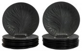 17) LALIQUE 'ALGUES' BLACK FRO