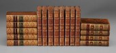 17 leather-bound books: five v